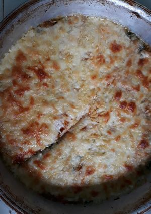 Una foto de Soufflé de espinaca y calabaza