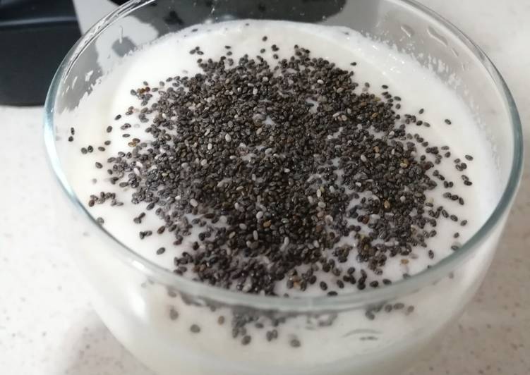 Batido espesito de melón y manzana en mambo