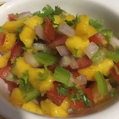 Mango salsa A picture of Mango salsa.