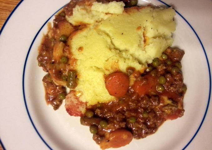 Steps to Prepare Perfect taisen&#39;s sloppy easy shepherds pie