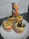 Postre individual con crema pastelera 🍧