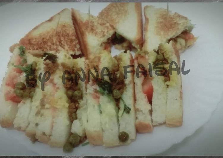 Recipe of Homemade 🥪Qeema matar sandwiches🥪