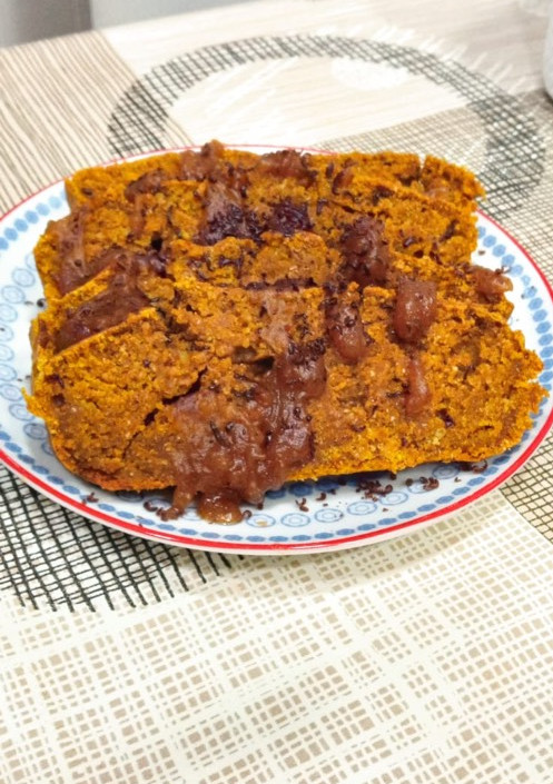 Una foto de Bizcocho de calabaza asada 🎃