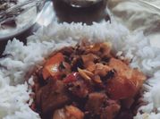 A picture of lima beans masala