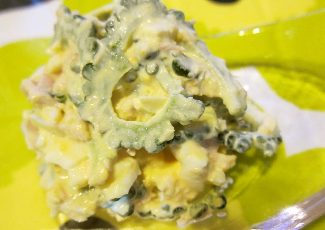 Delicious Bitter Melon, Egg & Tuna Salad