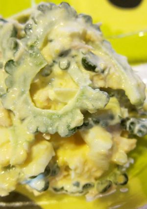 A picture of Delicious Bitter Melon, Egg & Tuna Salad.