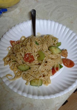 A picture of Pasta salad.