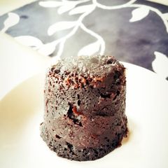 Dark chocolate mug cake A picture of Dark chocolate mug cake.