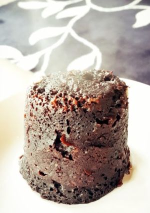 A picture of Dark chocolate mug cake.