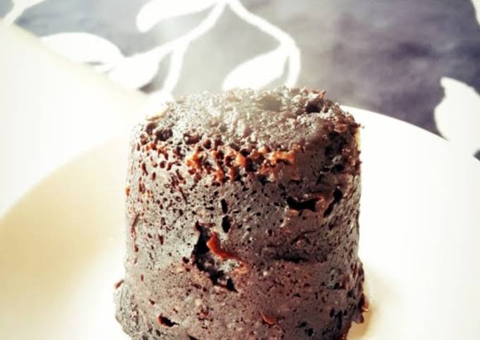 Dark chocolate mug cake