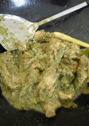 Foto resep Ayam lado ijau (cabe hijau)