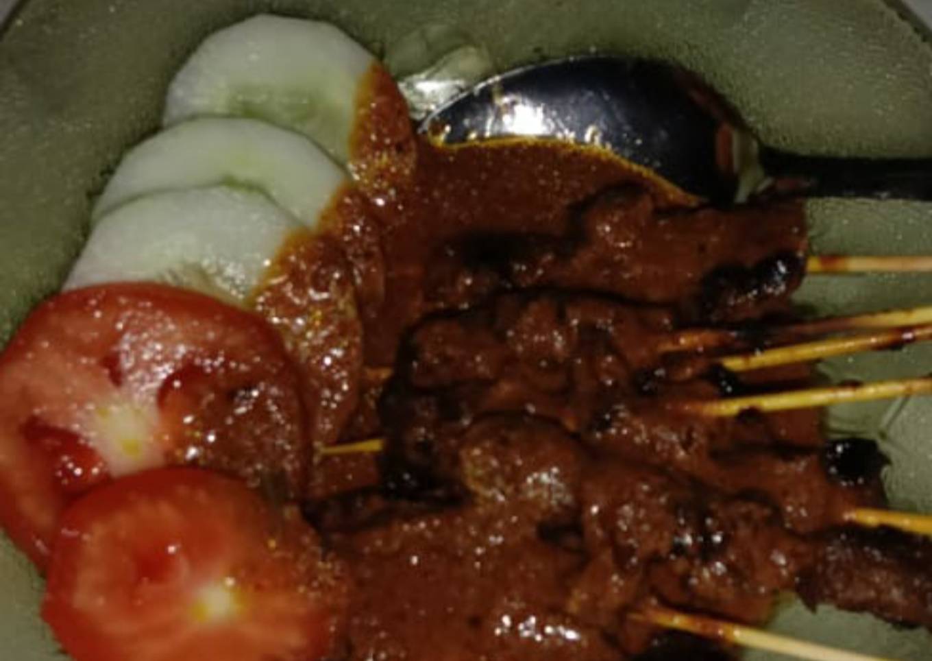 Sate kuah kacang