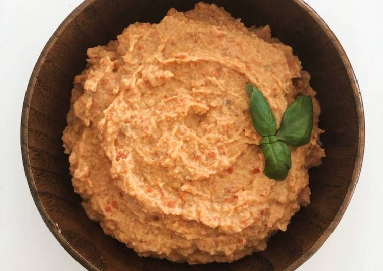 Easiest Way to Make Super Quick Homemade Sun Dried Tomato Hummus