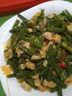 Foto resep Oseng Kacang Panjang Tempe