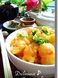 Plump Shrimp Kakiage Tempura Fritters Rice Bowl