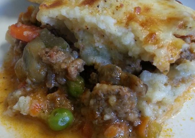 Steps to Prepare Speedy Cauliflower mashed shepherd&#39;s pie