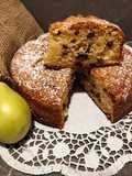 Torta pere e gocce di cioccolato