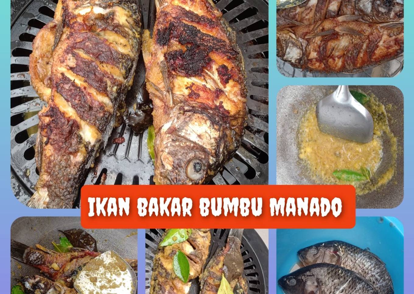 Ikan mas bakar bumbu Manado