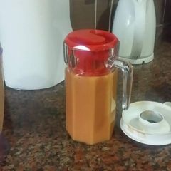 A picture of Watermelon, Pawpaw and Pineapple smoothie.