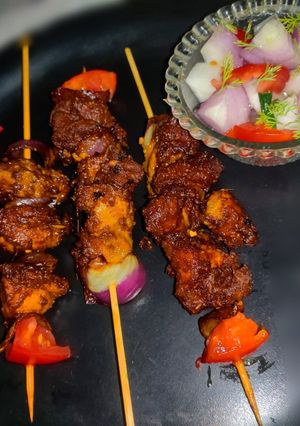 A picture of Chicken kabab.