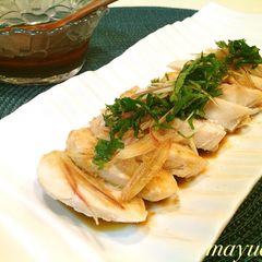 A picture of Chicken Breast with Spicy and Refreshing Wasabi Sauce.