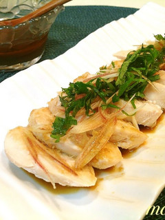 A picture of Chicken Breast with Spicy and Refreshing Wasabi Sauce.