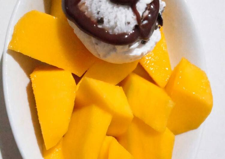 Mango Vanila Ice Cream Dessert