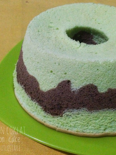 Foto resep Pandan Coklat Chiffon Cake