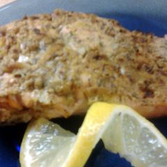 A picture of Garlic Herbed Dijon Salmon.