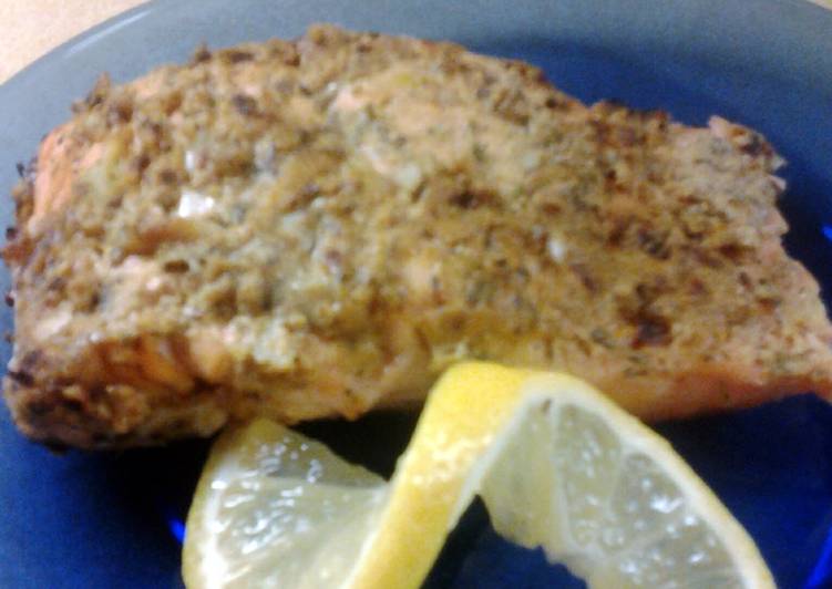 Garlic Herbed Dijon Salmon