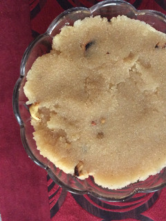 A picture of Suji Halwa.