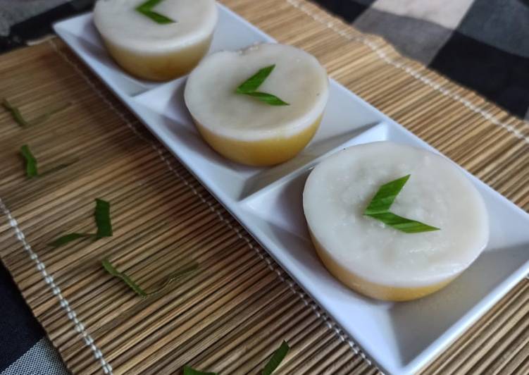 Langkah Mudah untuk Menyiapkan Kue Talam Ubi Kuning, Lezat Sekali