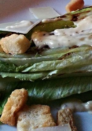 A picture of Grilled Caesar Salad.