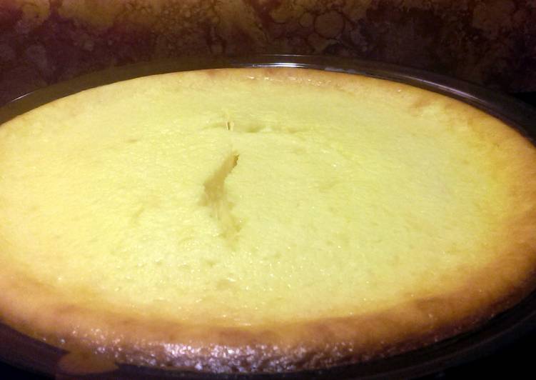 Easy Crustless Cheesecake