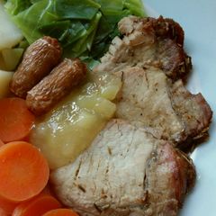 A picture of Vickys Garlic & Rosemary Roast Pork, GF DF EF SF NF.