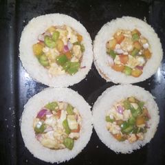 A picture of Pizza discs.