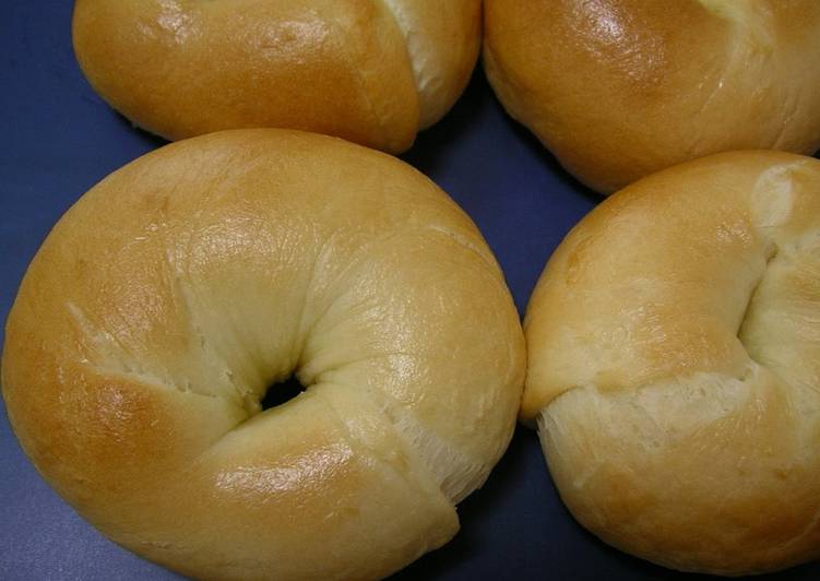 Steps to Prepare Super Quick Homemade Basic Cake Flour Bagels