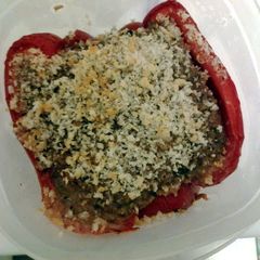 A picture of Vicky's Stuffed Red Bells.