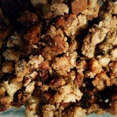 A picture of Tinklee's Mushroom & Bacon Stuffing.