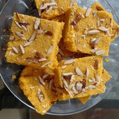 A picture of Soji ki barfi.