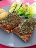 Churrasco de cordero a las hierbas
