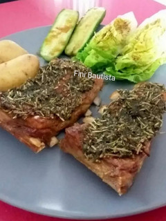 Una foto de Churrasco de cordero a las hierbas