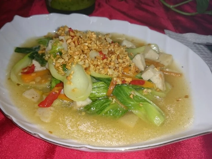 Easy Steps Prepare Recipes 77.Pokcoy garlic sup the  Makes Drooling Tasty.