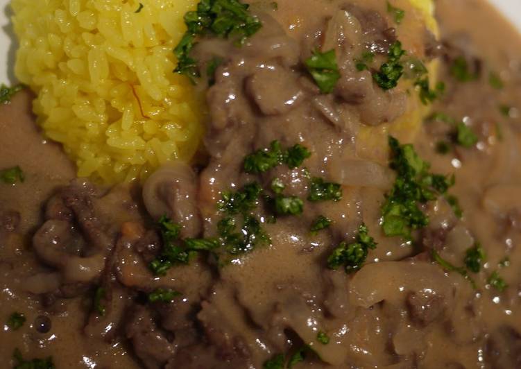 Steps to Prepare Favorite Easy and Authentic Beef Stroganoff