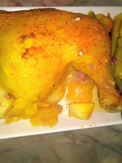 A picture of Mango Chicken With Asparagus.