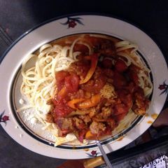 A picture of Sausage Linguine.