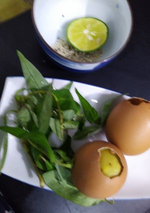 Hình của món Hột gà nướng.