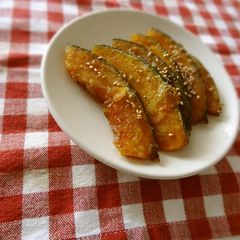A picture of Sweet and Salty Kabocha Squash For Your Bento.