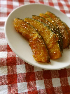 A picture of Sweet and Salty Kabocha Squash For Your Bento.