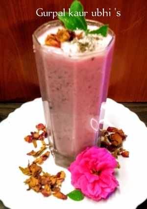 A picture of Blushing Rose coconut Lassi.